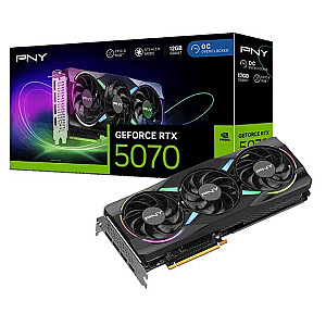 PNY GeForce RTX 5070 ARGB EPIC-X RGB™ Triple Fan 12GB OC DLSS 4