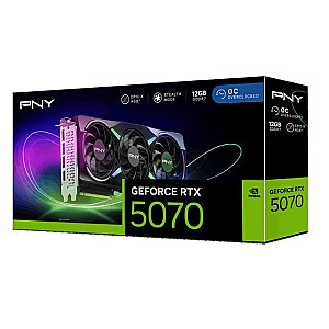 PNY GeForce RTX 5070 ARGB EPIC-X RGB™ Triple Fan 12GB OC DLSS 4