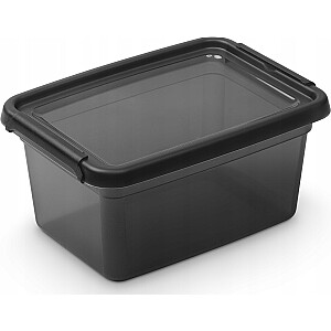 Lumarko Basestore konteiners ar vāku un klipiem 14x19x9cm 1.5l ogles (2242) Lumarko!