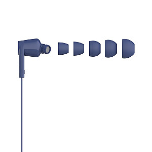 Belkin SoundForm austiņas vadu iekšējās mūzikai/ikdienai USB Type-C zila