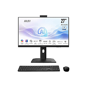 MSI AIO Modern AM273QP AI 1UM-078EU Intel Core 5 procesors 125H 27" IPS LED FHD bezskārienu pretatspīduma 16GB SSD1TB M.2 AX211 WiFi 6E Windows 11 Pro melns
