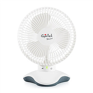 Вентилятор Gallet | GALVEN6 | Настольный вентилятор | Белый | Диаметр 15 см | Количество скоростей 3 | Осцилляция | 5 Вт