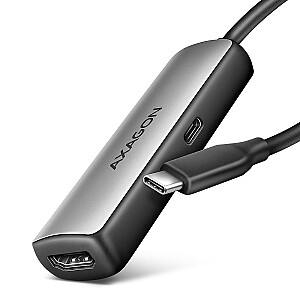 RVC-HI8KPD Активный адаптер USB-C -> HDMI 8K/60Hz, алюминий, PD100W, кабель 16 см