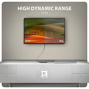 RVC-HI8KPD Активный адаптер USB-C -> HDMI 8K/60Hz, алюминий, PD100W, кабель 16 см