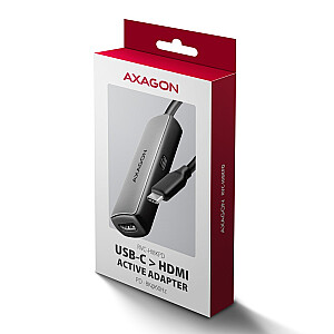 RVC-HI8KPD Активный адаптер USB-C -> HDMI 8K/60Hz, алюминий, PD100W, кабель 16 см