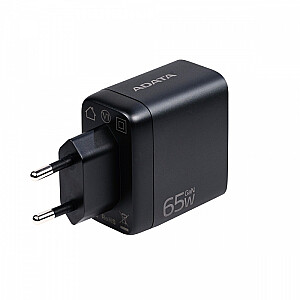 65W GaN lādētājs USB 2xUSBC 1xUSBA PD QC