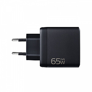 65W GaN lādētājs USB 2xUSBC 1xUSBA PD QC