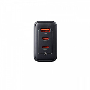 65W GaN lādētājs USB 2xUSBC 1xUSBA PD QC