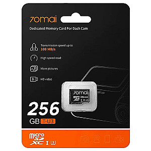 70mai Omni X800 4K komplekts melns + 70mai SD karte 256GB