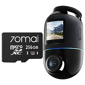 70mai Omni X800 4K melns + 70mai SD karte 256GB