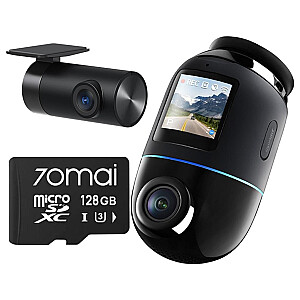 70mai Omni X800 4K komplekts melns + 70mai SD karte 128GB