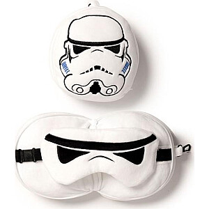 Relaxeazzz Zvaigžņu karu Stormtrooper mīkstā lelle: spilvens + acu maska