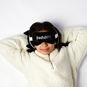 Relaxeazzz Kot Feline Fine Plush komplekts: spilvens + acu maska
