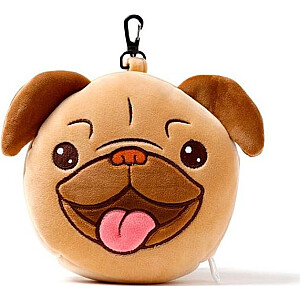 Плюшевый набор Relaxeazzz Pug: подушка + повязка на глаза