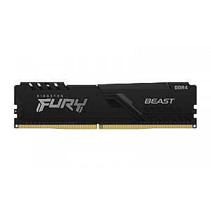 Kingston Fury Beast 16GB DDR4, 3600 MHz, CL18, Non ECC DIMM