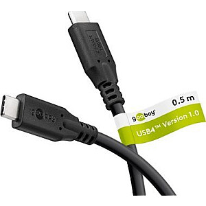 USB kabelis Goobay USB-C™, USB4™, 100 W, 20 Gbit/s, Power Delivery, m