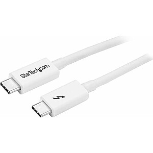 StarTech Thunderbolt 3 USB kabelis 1m balts (TBLT3MM1MW)