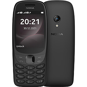 Nokia 6310 TA-1400 Black, 2.8 ", TFT, 0.016 MB, Dual SIM, Nano Sim, 3G, Bluetooth, 5.0, USB version Micro, Built-in camera, Main camera 0.2 MP, 1150 mAh