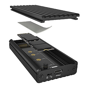 IB-1917M-C32a NVMe USB 3.2 Gen 2x2 korpuss, 20 Gbit/s