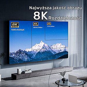 HDMI 2.1 AOC optiskais kabelis 8K 120Hz 3m; C11085GY03-3M 