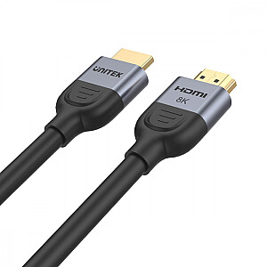 Unitek HDMI kabelis 2.1 8K 60Hz, melns, 3m