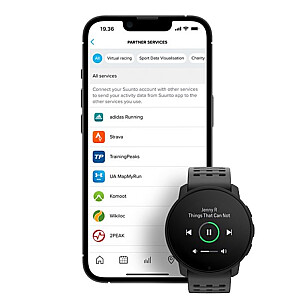 Suunto 9 Peak Pro 3.05 см (1.2") Точечно-матричный 43 мм Цифровой 240 x 240 пикселей Сенсорный экран Черный GPS (спутниковый)