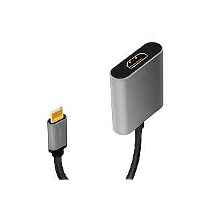 USB-C uz HDMI/F adapteris, 4K/60 Hz, alumīnijs, 0,15 m