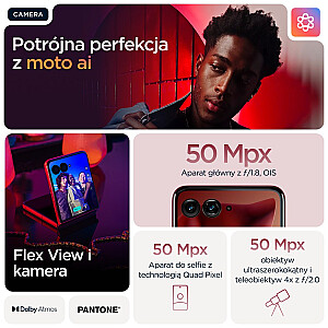 Motorola razr 60 ultra 17.7 см (6.96") Dual SIM Android 15 5G USB Type-C 16 ГБ 512 ГБ 4700 мАч Бордо