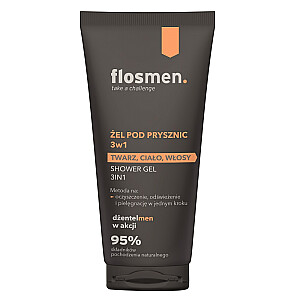 FLOSLEK Flosmen žele 3w1 dušā Seja - Ķermenis - Mati 225ml