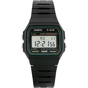 Skatīties Casio vīriešu pulkstenis CASIO F-91W-3DG universāls