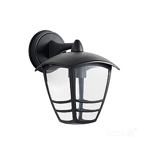 Ā.lampa TEVIO KD E27 melna IP54 003701