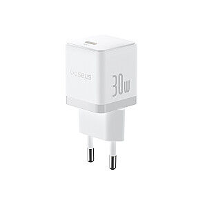 Sienas ātrais lādētājs Palm 30W USB-C QC3.0 PD3.0 ar USB-C kabeli 1 m, balts