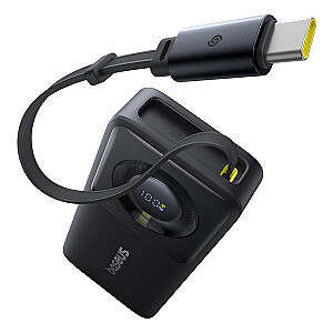 Baseus Free2Pull 10000 мАч 30 Вт с портом USB-C и выдвижным кабелем USB-C черный