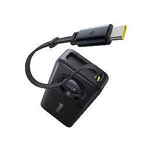 Baseus Free2Pull 10000mAh 30W ar USB-C portu un izvelkamu USB-C kabeli pelēkā krāsā