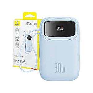 Baseus QPow 2 10000 mAh 30W 2xUSB-C zils