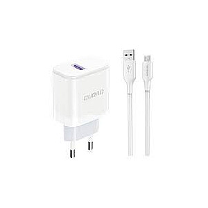 Dudao A20EU 1x USB-A + USB-A - micro USB kabelis