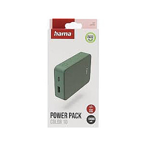 Hama Power Pack Color 10 10000 mAh zaļš