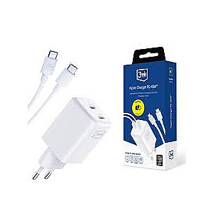 3mk Hyper GaN lādētājs 20W QC4+ balts
