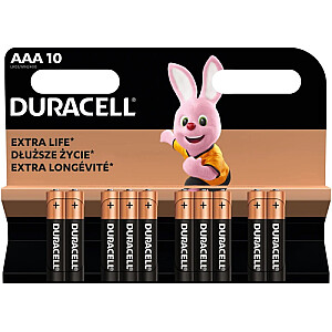 Duracell MN 2400 Basic AAA (LR03) Blistera iepakojumā 10gb.