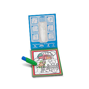 MELISSA & DOUG Ūdens krāsojamā grāmata Water Wow! – Dzīvnieki