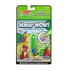 MELISSA & DOUG Ūdens krāsojamā grāmata Water Wow! – Dzīvnieki