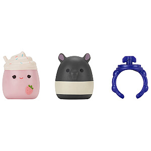 SQUISHMALLOWS SQUISH-A-LONGS figūriņas, 2-paka necaurspīdīgā iepakojumā, 2,5 cm