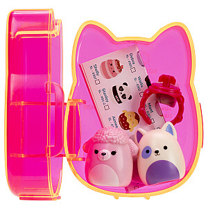 SQUISHMALLOWS SQUISH-A-LONGS figūriņas, 2-paka necaurspīdīgā iepakojumā, 2,5 cm