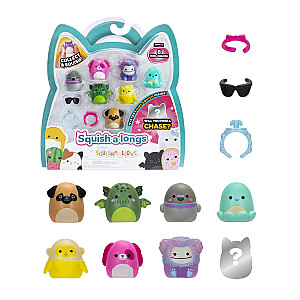 SQUISHMALLOWS SQUISH-A-LONGS figūriņas, 8 gab., 2,5 cm