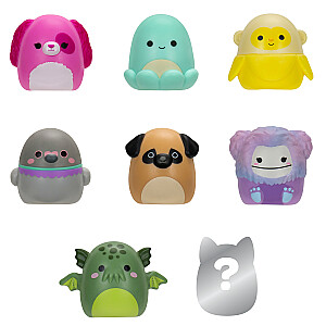 SQUISHMALLOWS SQUISH-A-LONGS figūriņas, 8 gab., 2,5 cm