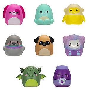 SQUISHMALLOWS SQUISH-A-LONGS figūriņas, 8 gab., 2,5 cm