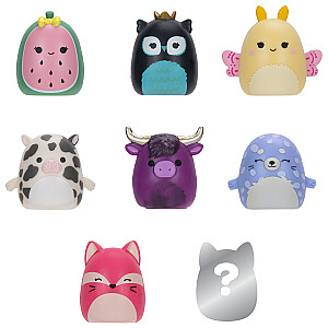 SQUISHMALLOWS SQUISH-A-LONGS figūriņas, 8 gab., 2,5 cm