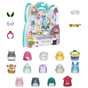 SQUISHMALLOWS SQUISH-A-LONGS figūriņas, 14 gab., 2,5 cm