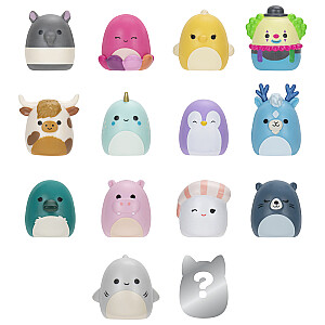 SQUISHMALLOWS SQUISH-A-LONGS figūriņas, 14 gab., 2,5 cm