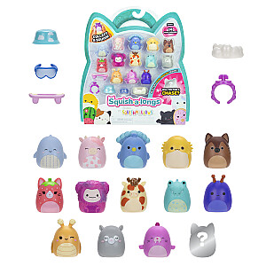 SQUISHMALLOWS SQUISH-A-LONGS figūriņas, 14 gab., 2,5 cm